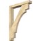 Ekena Millwork Merced Block Rough Sawn Bracket w/ Offset Brace, Douglas Fir, 4"W x 22"D x 30"H BKT0402X22X30MRC05RDF - alternate 1